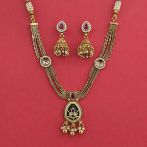 Collar Antiguo de Estilo Herencia con Baño de Oro Disponible a un Precio Razonable 232435 - Product Image 2