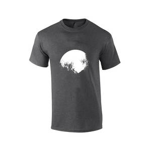 Camiseta de Manga Corta Azul Marino para Hombre con Estampado Abstracto Blanco, Cuello Redondo, Corte Regular Informal, Tejido de Jersey de Algodón - Product Image 5