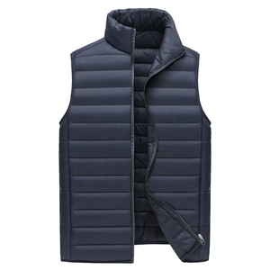 Gilet matelassé d'hiver personnalisé pour homme, veste sans manches chaude et légère, manteau matelassé pour homme - Product Image 2
