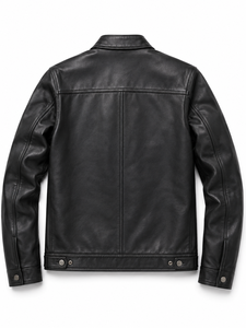 Biker <b>Jacket</b> Long Sleeve <b>Leather</b> <b>Winter</b> <b>Jacket</b> Zipper Hooded Front Logo Customizable OEM Service - Product Image 3