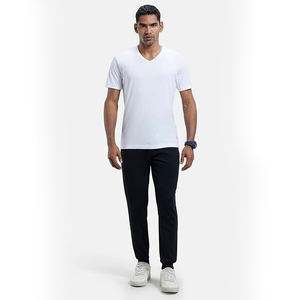 กางเกงขายาวผู้ชายผ้าฝ้ายสำหรับฤดูร้อน ระบายอากาศได้ดี ทรงหลวม สไตล์สตรีทแวร์ สีพื้น แฟชั่นลำลอง รับผลิตแบบ OEM - Product Image 5