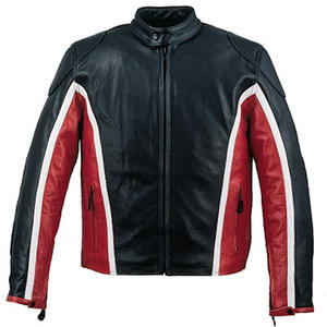 Abrigo largo de invierno con tiras de motorista Vintage de alta calidad, chaquetas de cuero negro de talla grande para motocicletas, producto terminado de verano OEM - Product Image 4