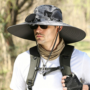 Sombrero Solar para Exteriores con Ventilador, Impermeable, Transpirable, de Poliéster, para Pesca, Camping, Senderismo y Navegación - Product Image 6