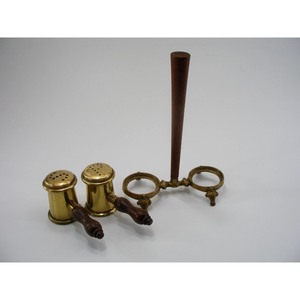 Molinillos de especias de latón con mangos de madera, juego de herramientas manuales para hierbas y especias - Product Image 3