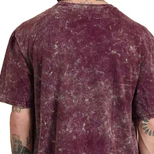 Camiseta Oversize para Hombre con Estampado Gráfico y Lavado Ácido, Estilo Vintage, Manga Corta, Holgada, Venta al por Mayor, Hecha de Algodón - Product Image 5