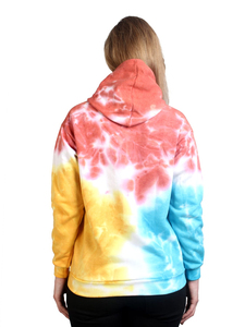 Solid Trader Vibrant Colorway Premium <b>Thick</b> <b>Fleece</b> Warm Cozy Relaxed Fit Outdoor Sporty Outwear Women Tie Dye Hoodie - Product Image 2