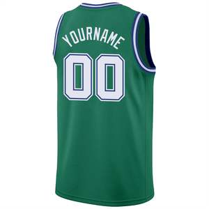 Camiseta de Baloncesto Verde Personalizada con Nombre del Equipo 00, Impresión por Transferencia de Calor, Malla Transpirable, 100% Poliéster, Cuello Redondo, Unisex, Talla Adulto - Product Image 2