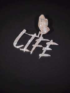 จี้เพชรดีไซน์เนอร์ชื่อสั่งทำพิเศษ ชุบทองคำขาว 925 เงินสเตอร์ลิง ประดับเพชรโมอิสซาไนต์ VVS ระดับ Iced Bling เพชรเลี้ยงในห้องปฏิบัติการ - Product Image 5