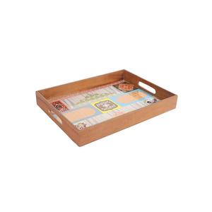 High Quality Designer Tray Set Black Marble Design Resin Wood Modern Style Serving Decorative Tray for Weddings Best Price - Product Image 3