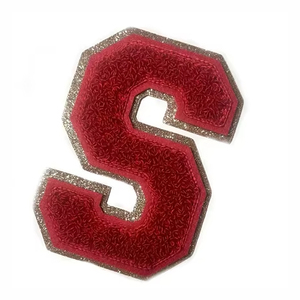 Patch Clothing Accessories Chenille Patch Heat <b>Press</b> Fashion Low Price Custom Chenille Patch Solid Durable Embroidery Badge - Product Image 5
