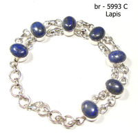 Pulsera de plata de ley 925 con amatista púrpura, estilo tribal, bohemio, Jaipur, hecho a mano en India, joyería de energía positiva.