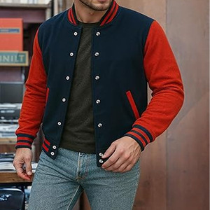 Vestes universitaires pour hommes en gros, vestes Letterman personnalisées, impression de logo personnalisé, vestes Verity - Product Image 2