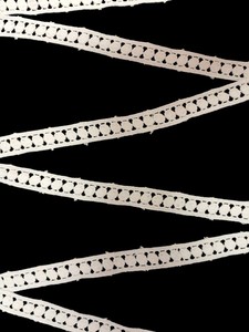 High Quality Premium White Cotton Eyelet <b>Lace</b> Trim, Embroidered Crochet Ribbon for Sewing, Crafts, and Apparel Embellishments - Product Image 2