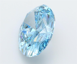 Magnifique diamant bleu ovale de 7 carats |   Diamant elliptique de couleur fantaisie rare pour un chef-d'œuvre de haute joaillerie sur mesure - Product Image 4