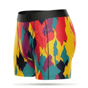 Boxer classique en coton pour homme, tissu extensible doux, coupe confortable, ceinture côtelée, sous-vêtements décontractés pour un usage quotidien - Product Image 2
