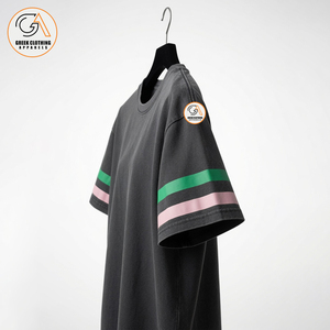 Ropa Griega, Camiseta Negra de Manga Corta para Mujer, Cuello Redondo, Color Sólido, Tela Jersey, 100% Algodón, Ecológica - Product Image 2