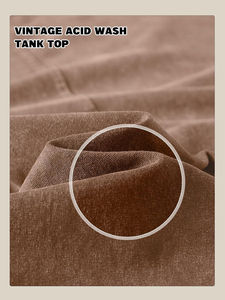 Débardeurs de sport personnalisés pour hommes en coton tricoté, coupe ample, respirants, séchage rapide, effet délavé, pour la gym, la course et la plage - Product Image 5