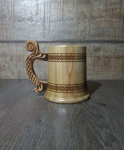 Stein en bois à motif traditionnel - Product Image 2