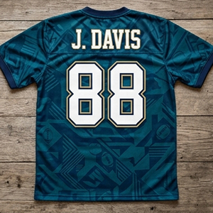 Maillot de football pour hommes Strikers, manches courtes, col en V, évacuation de l'humidité, 100% polyester, impression sublimée, hauts de maillot de football - Product Image 2