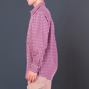Chemise à carreaux à manches longues pour homme, coupe classique, décontractée, en coton tissé, à motifs, boutonnée - Product Image 2