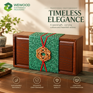 Caja de Regalo de Madera Premium con Diseño Personalizado |   Caja de Embalaje de Madera Maciza de Lujo para Regalos de Té OEM ODM - Product Image 4