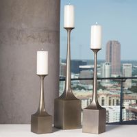Support à bougie en laiton vintage, style Maharaja, avec lueur classique et aura antique