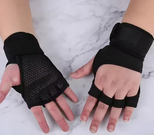 <b>Weight</b> Lifting <b>Gloves</b> with Wrist Support for Gym <b>Training</b>, Grip <b>gloves</b>, Crossfit <b>gloves</b> Powerlifting <b>gloves</b> Full Palm Protection - Product Image 1
