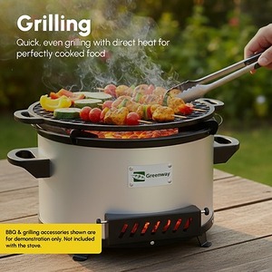 Estufa de Leña Comercial Greenway Ember con Ventilador Axial, Cocina de Leña de Alta Resistencia para Cocinar a Gran Escala - Product Image 4