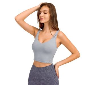 Soutien-gorge de sport pour femme de haute qualité, respirant, à séchage rapide, bretelles réglables, maintien moyen, en Spandex/Nylon, pour fitness, yoga, gym, neuf - Product Image 6