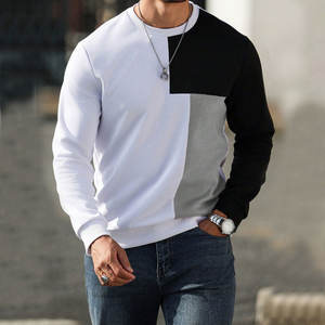 Sudadera Ligera de Manga Larga para Hombre, Cuello Redondo, Corte Regular, Nuevo Diseño, Forro Polar Cálido para Exteriores - Product Image 1