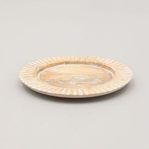 Piatto Decorativo in Legno Artigianale da 13 Pollici, Sottopiatto in Legno per Decorazioni da Tavola e Feste - Product Image 3