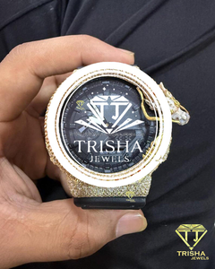 Luxury Animal Wraparound <b>Watch</b> Featuring VVS Moissanite Diamonds And 925 <b>Sterling</b> <b>Silver</b> Designer Bezel - Product Image 1
