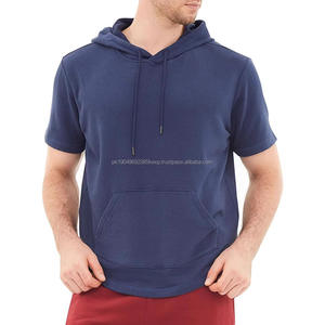 Camisetas personalizables de alta calidad para ropa de hombre para deportes de ocio adecuadas para Fitness y correr sudaderas con capucha de manga corta - Product Image 2