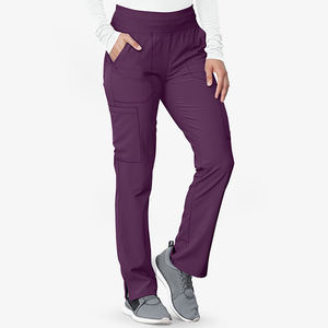 Pantalones Oxford Elásticos para Mujer, Tallas Grandes, Cintura Elástica, Transpirables, Cómodos, con Múltiples Bolsillos, Color Personalizado - Product Image 2