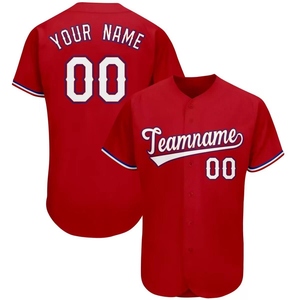 Uniforme Deportivo al por Mayor, Jersey Deportivo con Logotipo Personalizado, Jersey de Béisbol Sublimado de Manga Corta para Hombre, Jersey de Softbol de Secado Rápido - Product Image 1