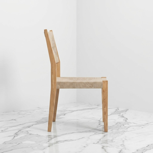 Chaise de jardin en corde tressée en gros, style côtier, en bois massif, sans accoudoirs, pour terrasse et véranda, approvisionnement en vrac, direct usine, importateur - Product Image 1