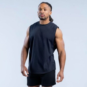 Débardeur Homme Musculation Haute Qualité Coupe Ample Style Urbain Décontracté Logo Personnalisé OEM Vêtements Tendance Prix Usine Respirant - Product Image 1