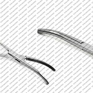 Pinzas de Presión Curvas de Calidad Premium de 14 cm, Pinzas Hemostáticas con Bloqueo, Instrumento Quirúrgico Dental de Acero Inoxidable, Certificado CE - Product Image 6