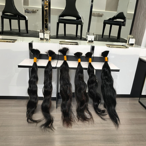 Extensiones de Cabello Natural Indio Remy sin Procesar, Cabello de Templo con Cutícula Alineada, Cabello Natural de Templos, Doble Trama a Máquina, 100g - Product Image 1