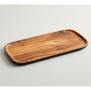 Bandeja de servicio de madera de acacia ecológica de alta calidad Diseño clásico Producto de Venta caliente para uso doméstico y hotelero - Product Image 4