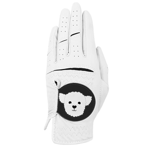 Guantes de golf blancos y naranjas de cuero Cabretta, antideslizantes, transpirables, unisex, modelo VV-GG-632 de Vantrex Industries - Product Image 2