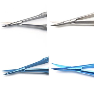 Ensemble d'instruments de microchirurgie manuels de 14 cm, 6 pièces : Ciseaux, Pince porte-aiguille, Pince à dents pour plateforme, pour la chirurgie générale - Product Image 4