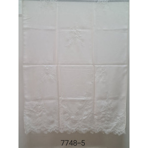 Silk Chanderi <b>Lace</b> Work Shawls  - Product Image 1
