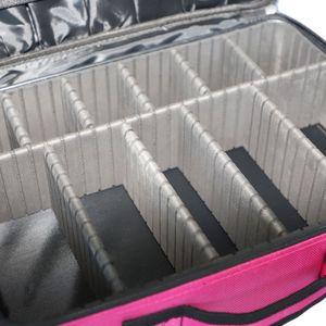 Borsa per Trucco Professionale Multistrato ad Alta Capacità, Portatile da Viaggio, Taglia L con Tracolla, Borse e Astucci Cosmetici YF - Product Image 5