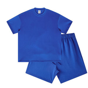 Ensemble T-shirt et short décontracté en polyester épais 100 % pour le streetwear, impression personnalisée de haute qualité, vente en gros - Product Image 3