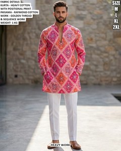 Royal pink Ethnic <b>Kurta</b> - Product Image 3
