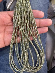 Cuentas de Diamante Verde Natural Grado AAA Sin Cortar de 3mm, Hilos de 16 Pulgadas, Gemas Sueltas para Fabricación de Joyas a Precio Mayorista - Product Image 6