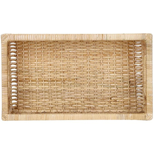 Superior Best Export Quality Rectangle <b>Woven</b> Rattan Serving Tray Home Tabletop Decoration Kitchenware Handmade <b>Woven</b> <b>Basket</b> Tray - Product Image 5