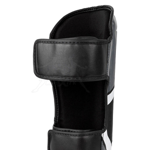 Protections de tibia et coussinets d'entraînement Muay Thai en cuir et PU avec protection de base pour MMA et boxe, ajustement universel - Product Image 5