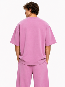 Camisetas Oversize Sólidas para Hombre, Camiseta Premium de Corte Relajado para Hombre, Diseño Gótico, Personalización de Marca, Impresión DTG, Ropa Casual Urbana - Product Image 2